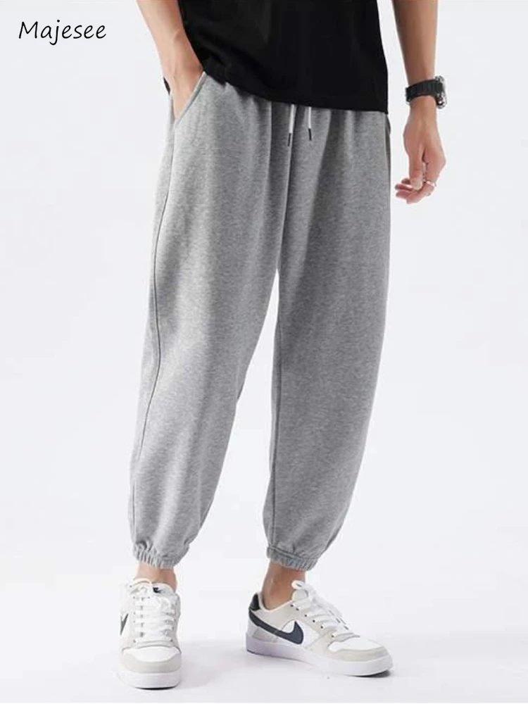 Sweatpants Men Simple All-match Daily Spring Autumn Ankle Banded Drawstring Solid Korean Style Male Trousers Popular Streetwear
Sweatpants Men Simple All-match Daily Spring Autumn Ankle Banded Drawstring Solid Korean Style Male Trousers Popular Streetwear