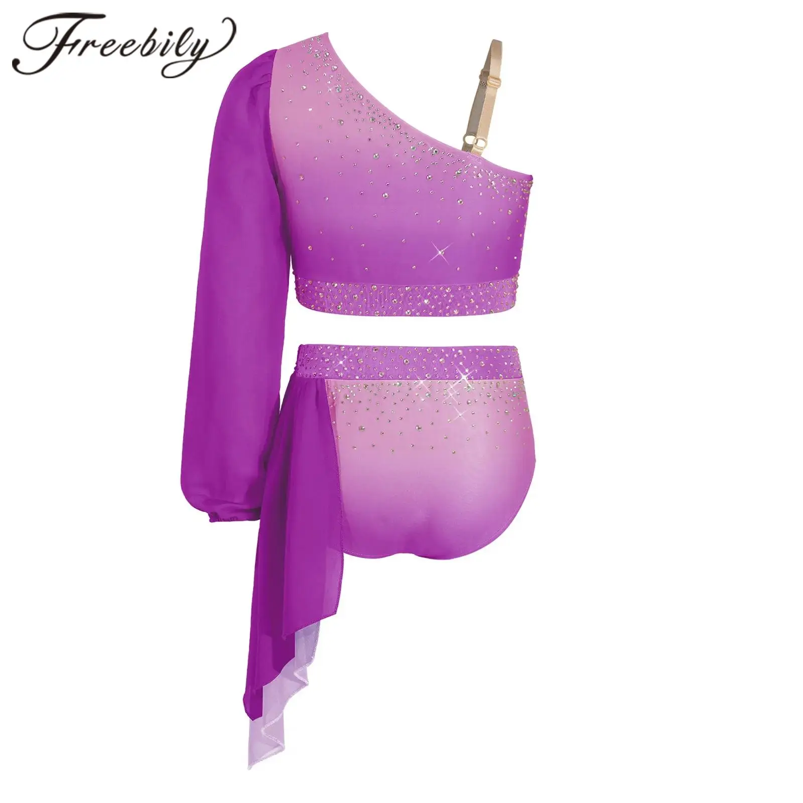 Kids Girls Ballet Gymnastics Leotard Dresses Gradient Color Lyrical Dance Outfit Dancing Suit Stage Performance Modren Dancewear
Kids Girls Ballet Gymnastics Leotard Dresses Gradient Color Lyrical Dance Outfit Dancing Suit Stage Performance Modren Dancewear