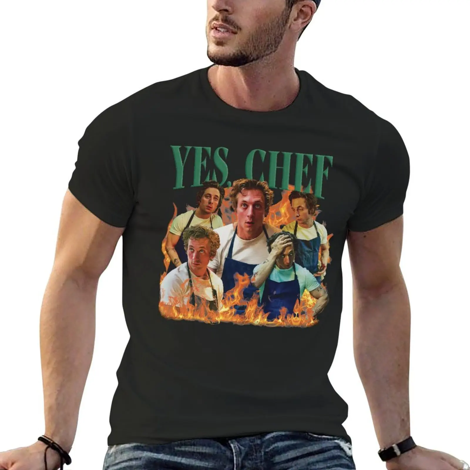 Yes Chef Jeremy Allen White The Bear Tv Show T-Shirt man t shirt boys animal print plus sizes shirts graphic tee men
Yes Chef Jeremy Allen White The Bear Tv Show T-Shirt man t shirt boys animal print plus sizes shirts graphic tee men