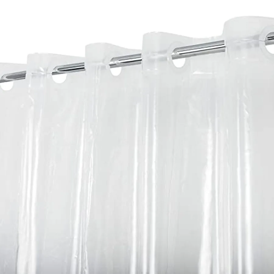 No Hook PEVA Shower Curtain or Liner - 8G Heavy Duty Clear Bathroom Shower Curtain No Hooks Required, Waterproof Plastic and PV
No Hook PEVA Shower Curtain or Liner - 8G Heavy Duty Clear Bathroom Shower Curtain No Hooks Required, Waterproof Plastic and PV