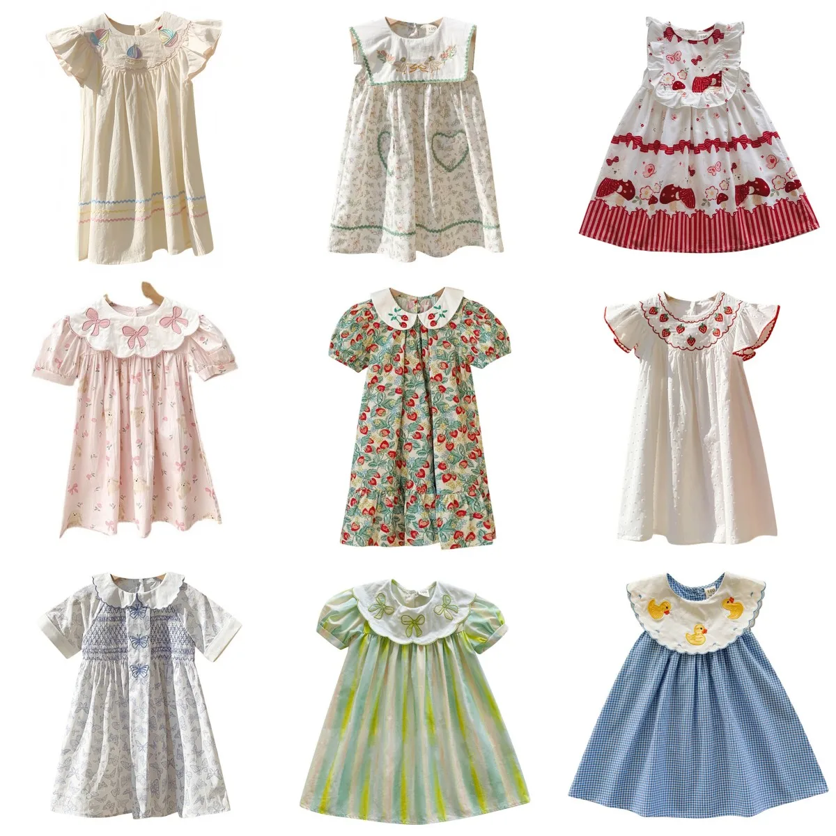 Kids Dresses for Girls Cute Embroidered Princess Dress 2025 Summer New Children's Short Sleeve Printed Flower Girl Dresses
Kids Dresses for Girls Cute Embroidered Princess Dress 2025 Summer New Children's Short Sleeve Printed Flower Girl Dresses