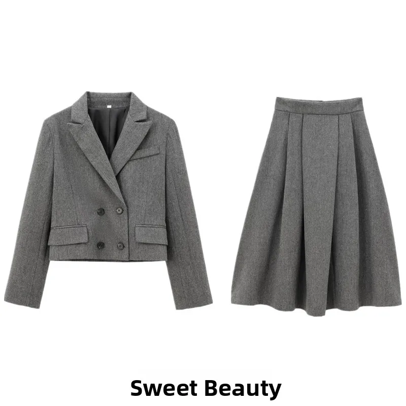 2024 Winter Women's Fashion Suit Set with Midi Skirt Mix And Match Home Style Long Sleeve Short Coat Three Piece Set
2024 Winter Women's Fashion Suit Set with Midi Skirt Mix And Match Home Style Long Sleeve Short Coat Three Piece Set