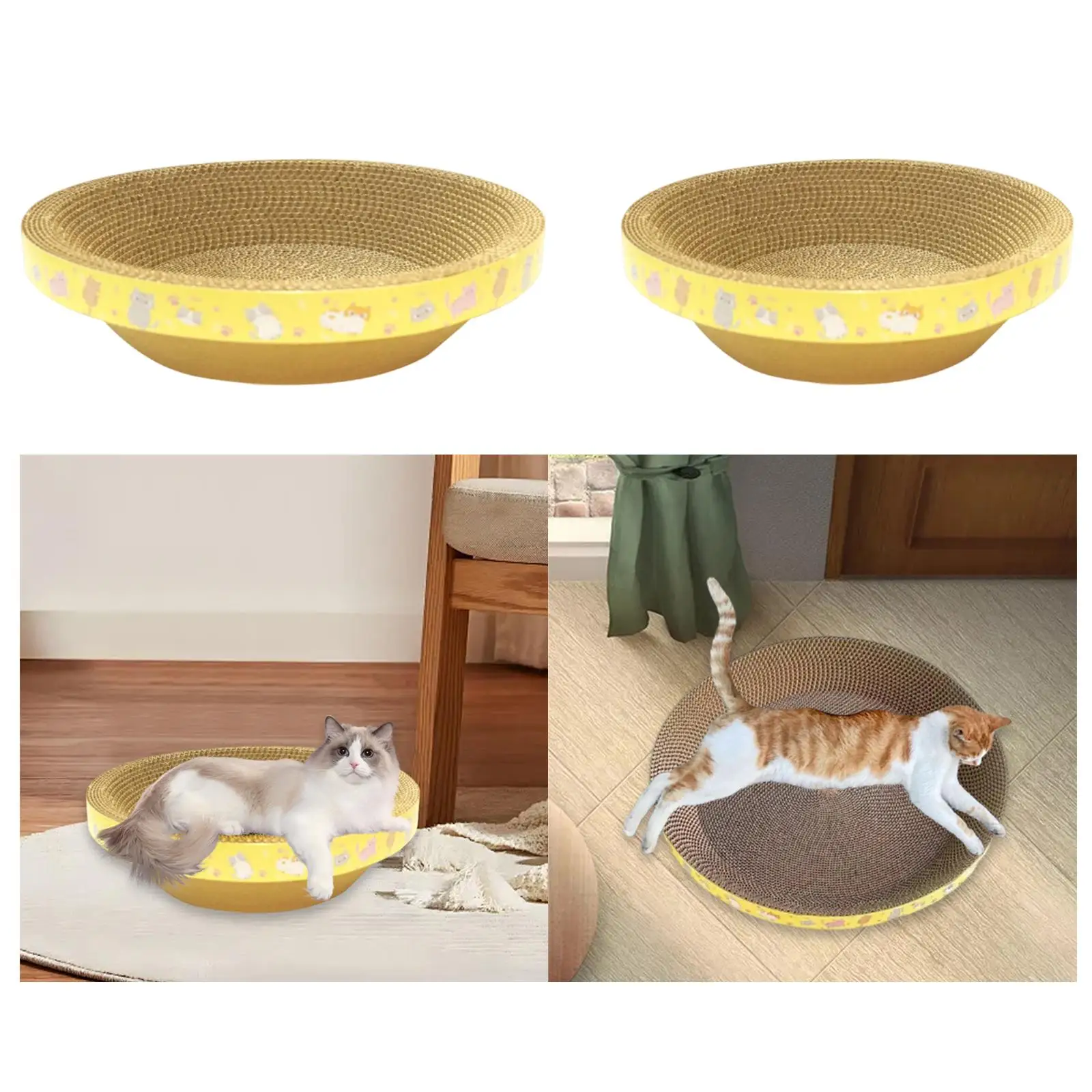 Round Cat Scratcher Bed Couch Furniture Protector for Small Medium Large Cats Grinding Claw Scratch Pad Nest Sleeping Playing
Round Cat Scratcher Bed Couch Furniture Protector for Small Medium Large Cats Grinding Claw Scratch Pad Nest Sleeping Playing