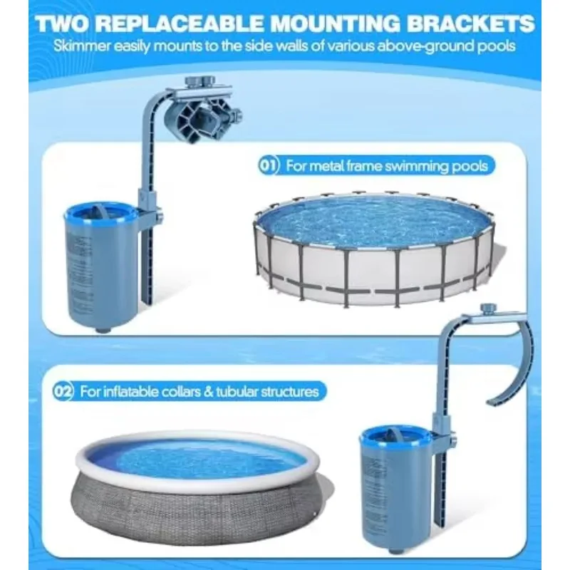 Adjustable height floating pool skimmer Automatic skimming Surface leaves Floor wall mounted plastic pool cleaning tool
Adjustable height floating pool skimmer Automatic skimming Surface leaves Floor wall mounted plastic pool cleaning tool