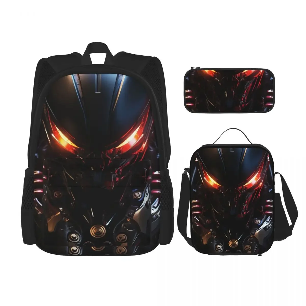 HOT Sale Mechanical Industrial Punk School bag, pencil case, lunch bag combination
HOT Sale Mechanical Industrial Punk School bag, pencil case, lunch bag combination