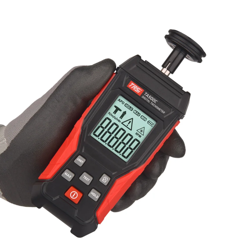 Portable Contact Measurement Speed Tach Meter 3-19999RPM Speed Meter TA500C Digital Laser Tachometer Digital Contact Tachometer
Portable Contact Measurement Speed Tach Meter 3-19999RPM Speed Meter TA500C Digital Laser Tachometer Digital Contact Tachometer
