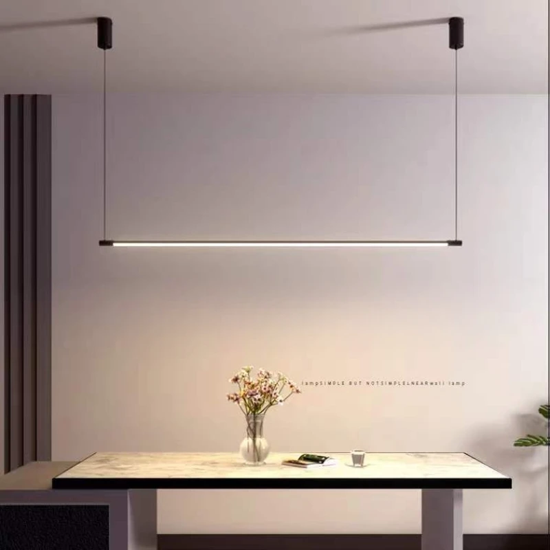 Ceiling Pendant Lamp Dining Room Decor Modern Simple Lighting Nordic Creative Aluminum Strip Line Bar Table Lighting LED Lights
Ceiling Pendant Lamp Dining Room Decor Modern Simple Lighting Nordic Creative Aluminum Strip Line Bar Table Lighting LED Lights