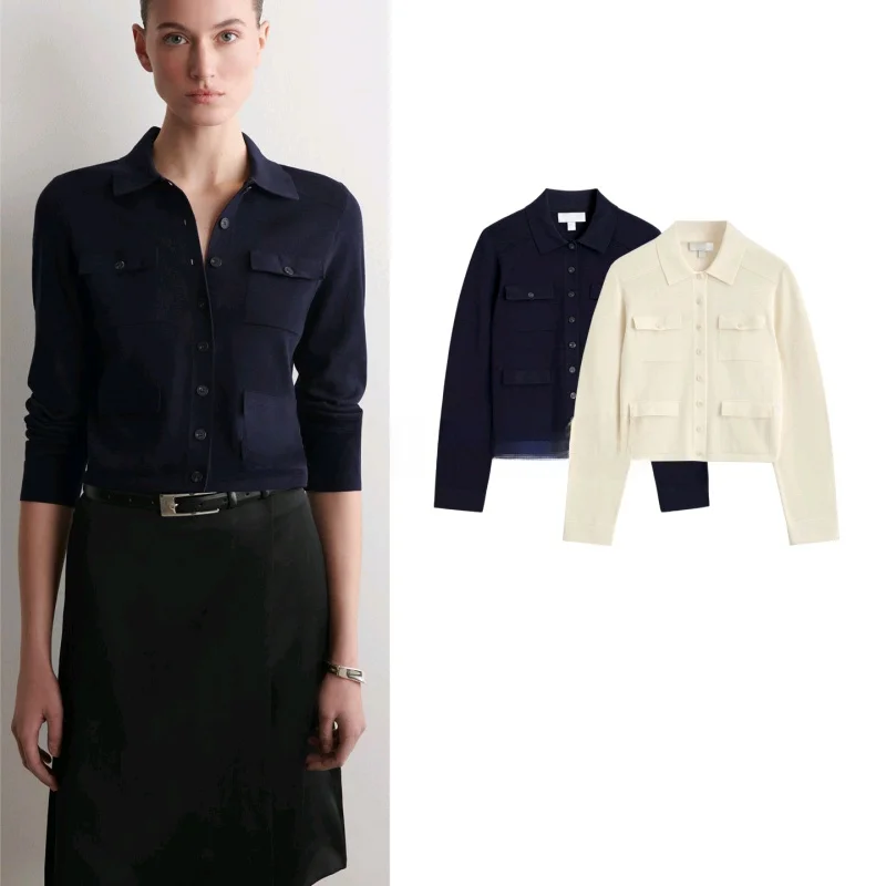 Summer New Women's Loose Style Long Sleeve Knitted Cardigan Slim Fit Version Turn-down Collar Pocket Decorated Open Cardigan
Summer New Women's Loose Style Long Sleeve Knitted Cardigan Slim Fit Version Turn-down Collar Pocket Decorated Open Cardigan
