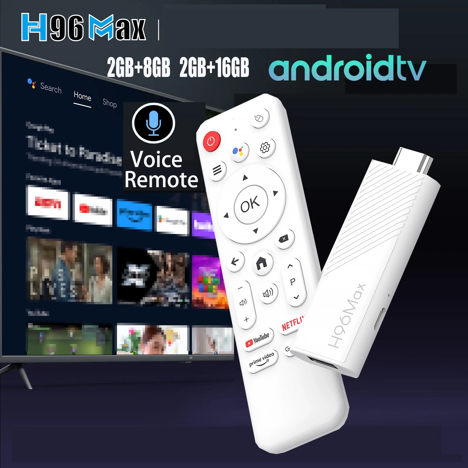 H96 Max Android TV Stick Allwinner H313 Четырехъядерный 4K Wi-Fi6 BT Голосовой помощник Пульт дистанционного управления
H96 Max Android TV Stick Allwinner H313 Четырехъядерный 4K Wi-Fi6 BT Голосовой помощник Пульт дистанционного управления