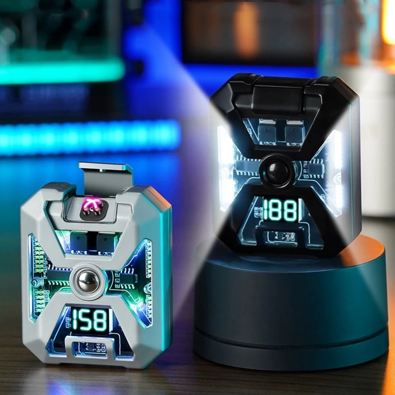 2023 Metal Lighting Lamp Windproof Power Display Charging Lighter Mechanical Dual Arc USB Lighter Smoking Outdoor Camping Tools
2023 Metal Lighting Lamp Windproof Power Display Charging Lighter Mechanical Dual Arc USB Lighter Smoking Outdoor Camping Tools