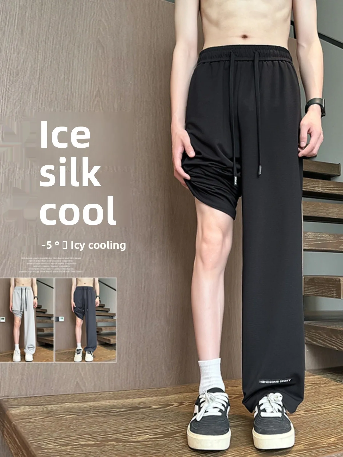 Мужские повседневные брюки Cleanfit Bla Ice Silk: летние, прямые, модные, быстросохнущие, эластичные, в стиле High Street
Мужские повседневные брюки Cleanfit Bla Ice Silk: летние, прямые, модные, быстросохнущие, эластичные, в стиле High Street