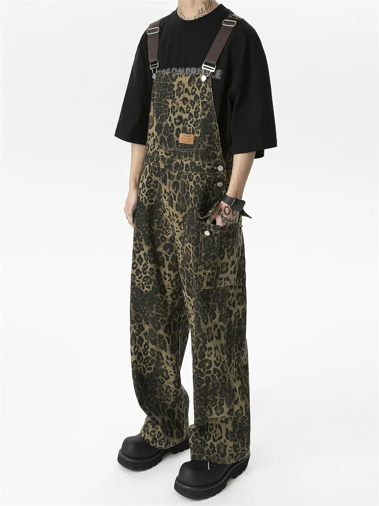 Street Hip Hop American Leopard Print Denim Overalls Loose Straight Tube Workwear Trousers for Men Casual Summer Faion
Street Hip Hop American Leopard Print Denim Overalls Loose Straight Tube Workwear Trousers for Men Casual Summer Faion