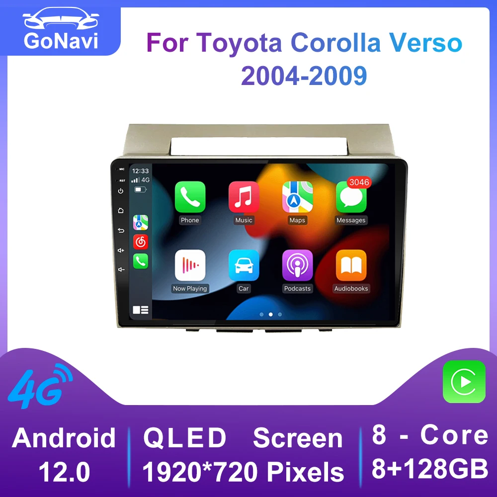 Android 12 Car Stereo Radio Multimedia DVD Player For Toyota Corolla Verso 2004-2009 Intelligent GPS Navigation Carplay Auto
Android 12 Car Stereo Radio Multimedia DVD Player For Toyota Corolla Verso 2004-2009 Intelligent GPS Navigation Carplay Auto