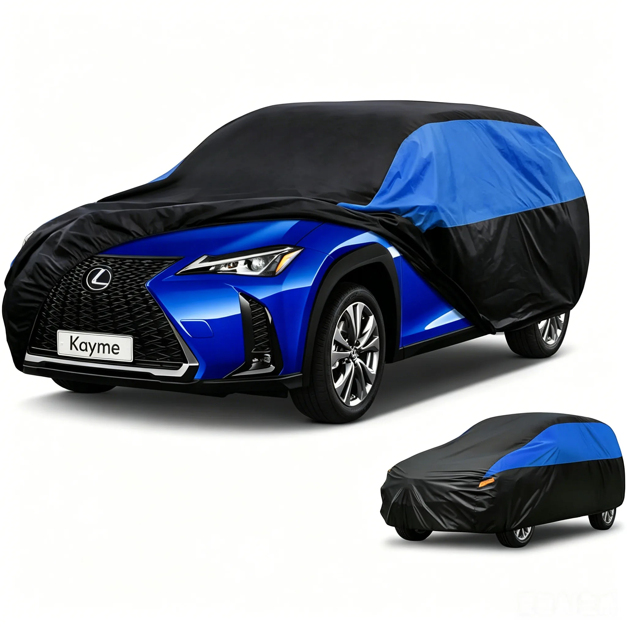 Kayme Black Blue Car Cover for SUV Heavy Duty Waterproof Anti-UV Anti-Scratch Protection Elastic Hem Outdoor Dustproof Sun UV
Kayme Black Blue Car Cover for SUV Heavy Duty Waterproof Anti-UV Anti-Scratch Protection Elastic Hem Outdoor Dustproof Sun UV