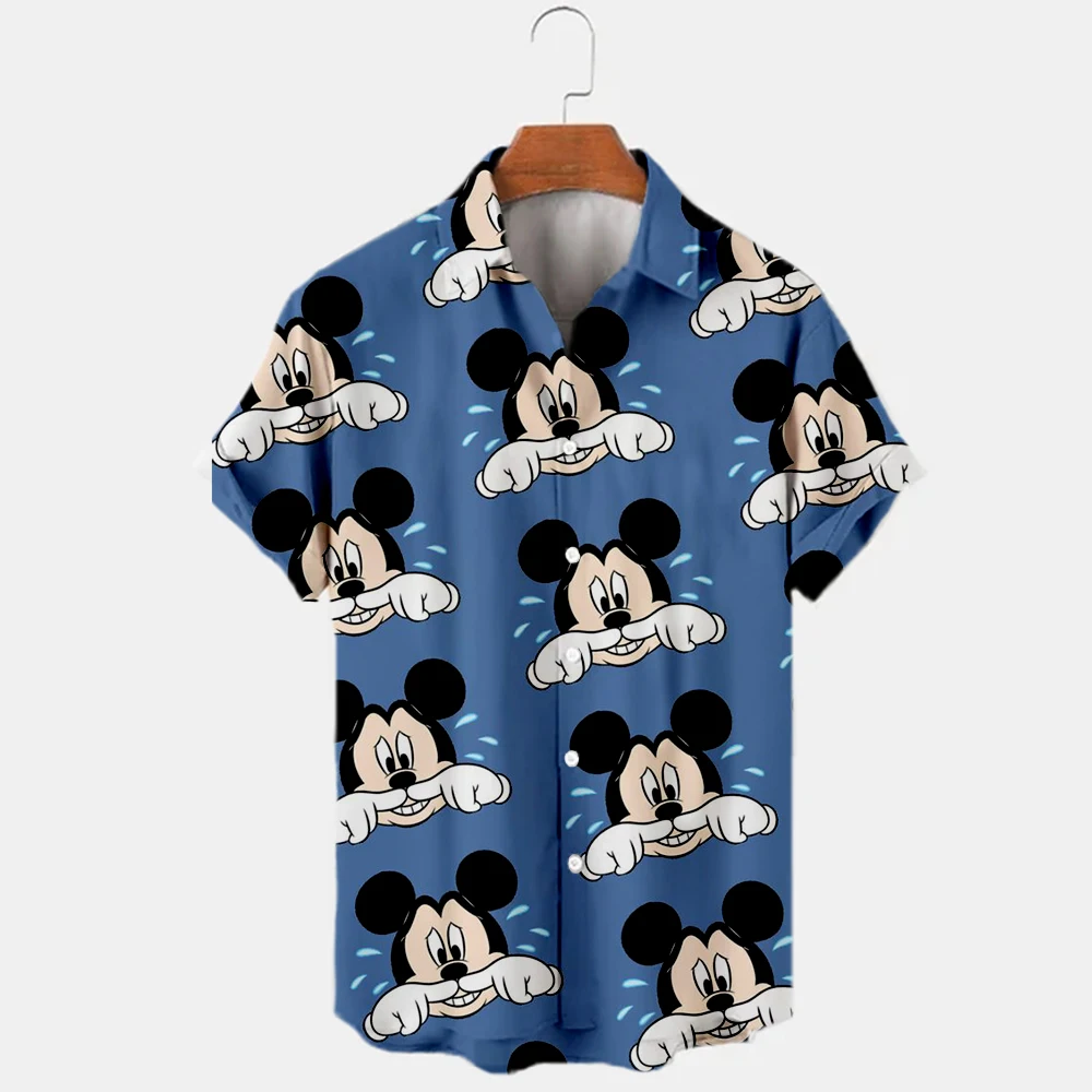 Mickey Mouse Style Shirt Men's Loose Short Sleeve Beach Shirt Casual Button Men's Summer 3D Printed Shirt
Mickey Mouse Style Shirt Men's Loose Short Sleeve Beach Shirt Casual Button Men's Summer 3D Printed Shirt