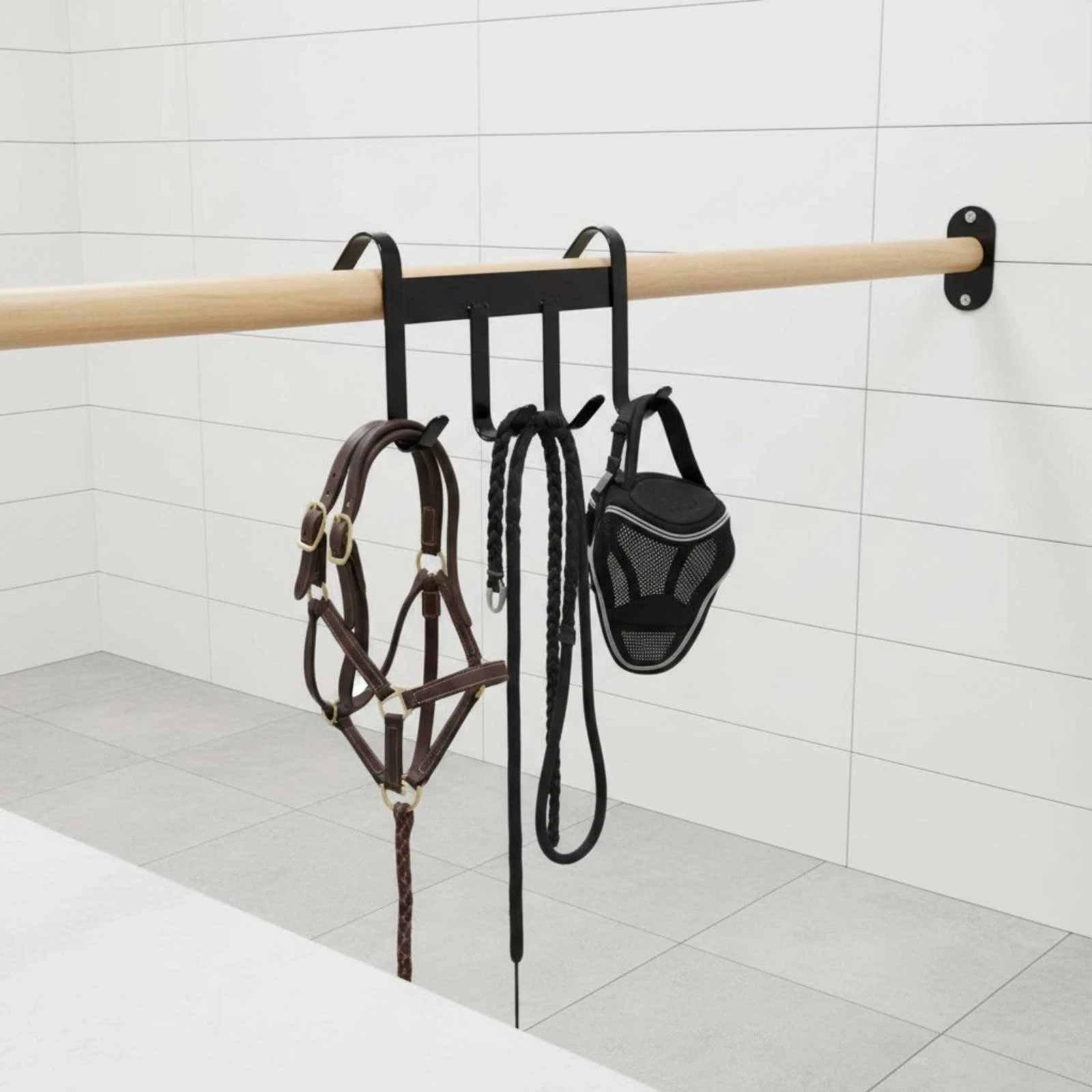 Horse Tack Hook Rack Metal Double Hook Saddle Rack Saddle Hanger Load-Bearing Wall Mount Bridle Hooks Heavy-Duty for Stable
Horse Tack Hook Rack Metal Double Hook Saddle Rack Saddle Hanger Load-Bearing Wall Mount Bridle Hooks Heavy-Duty for Stable