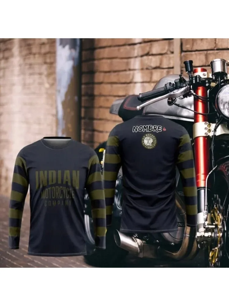 New Men's T-shirt Quick-drying Locomotive Long-sleeved T-shirt Motorcycle Comfortable Sports Racing Suit High-end Breathable Top 
New Men's T-shirt Quick-drying Locomotive Long-sleeved T-shirt Motorcycle Comfortable Sports Racing Suit High-end Breathable Top