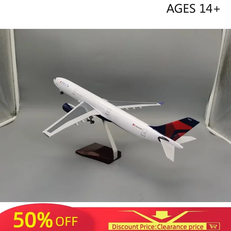 Лидер продаж, 47 см, масштаб 1:135, модель 330 A330 AIR DELTA Airlines Airway W, базовые колесные фонари, смола, пластик в сборе, игрушка-самолет
Лидер продаж, 47 см, масштаб 1:135, модель 330 A330 AIR DELTA Airlines Airway W, базовые колесные фонари, смола, пластик в сборе, игрушка-самолет