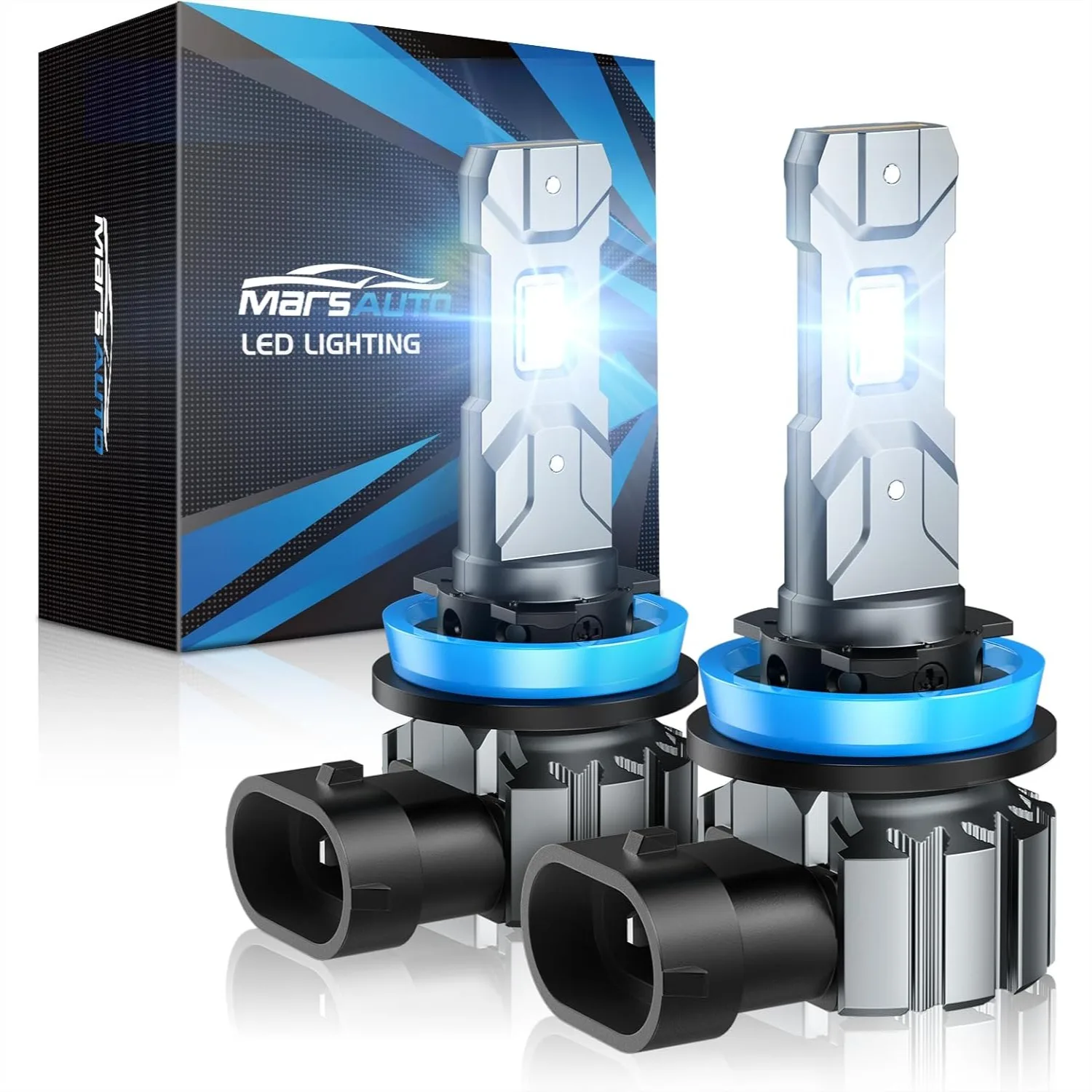 H11 Bulbs 30000LM 6000K Cool White, 60000Hrs Lifespan IP68, 3Mins Installation, 2 Pack
H11 Bulbs 30000LM 6000K Cool White, 60000Hrs Lifespan IP68, 3Mins Installation, 2 Pack
