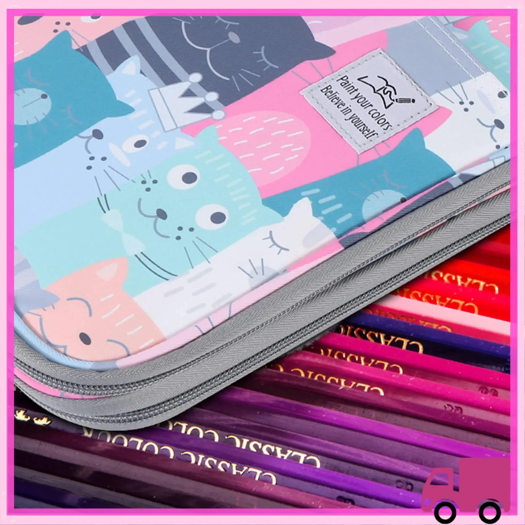 Compact 192 Slots Large Capacity Pencil Bag Case Organizer Cosmetic Bag For Colored Pencil Watercolor Pen Markers Gel Pens Bag
Compact 192 Slots Large Capacity Pencil Bag Case Organizer Cosmetic Bag For Colored Pencil Watercolor Pen Markers Gel Pens Bag