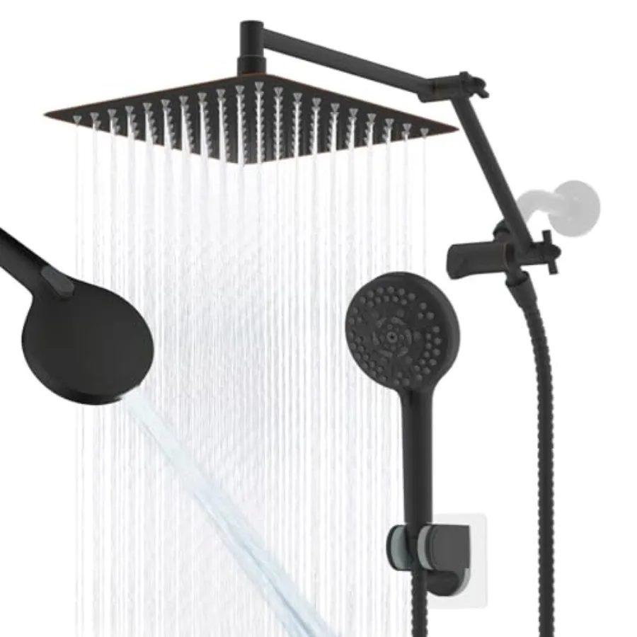 All Metal Rain Shower Head 10" High Pressure Rainfall Shower Head with Handheld Spray 10-Mode Powerful Cleaning Handheld Shower
All Metal Rain Shower Head 10" High Pressure Rainfall Shower Head with Handheld Spray 10-Mode Powerful Cleaning Handheld Shower