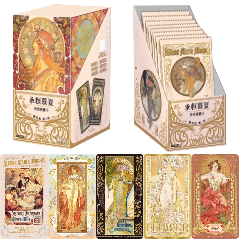 KAYOU настоящая вневременная карта Mucha Legacy Series, коллекционная карта цветов, карты «Магия линий», художественные подарки, игрушки
KAYOU настоящая вневременная карта Mucha Legacy Series, коллекционная карта цветов, карты «Магия линий», художественные подарки, игрушки