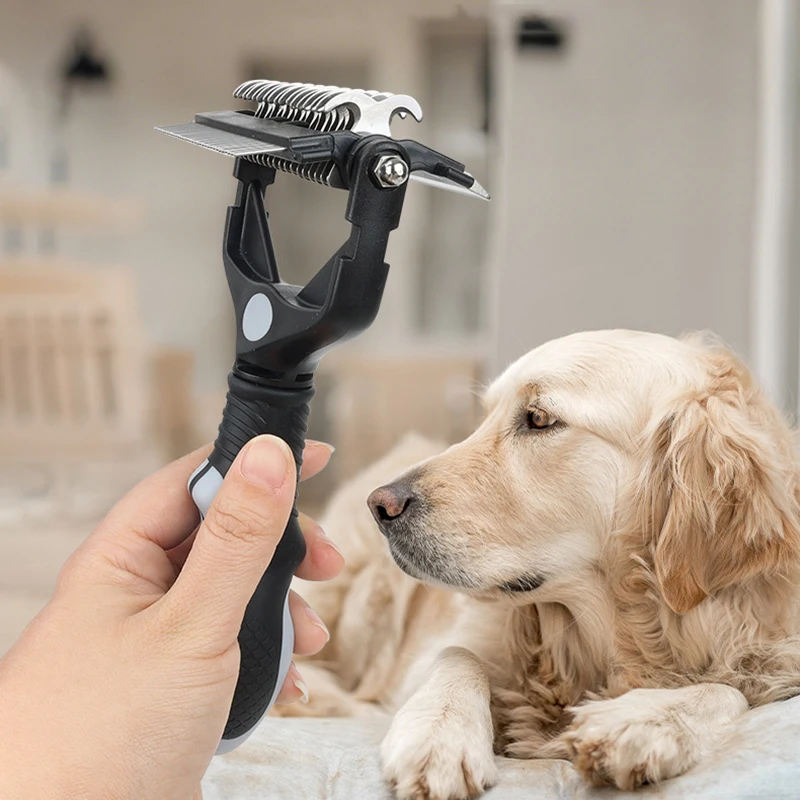 3-in-1 Multifunctional Double Sided Dog Brush Knife Foldable Hair Knot Cleaning Massage Grooming Cat Brushes Pet Hair Remover
3-in-1 Multifunctional Double Sided Dog Brush Knife Foldable Hair Knot Cleaning Massage Grooming Cat Brushes Pet Hair Remover