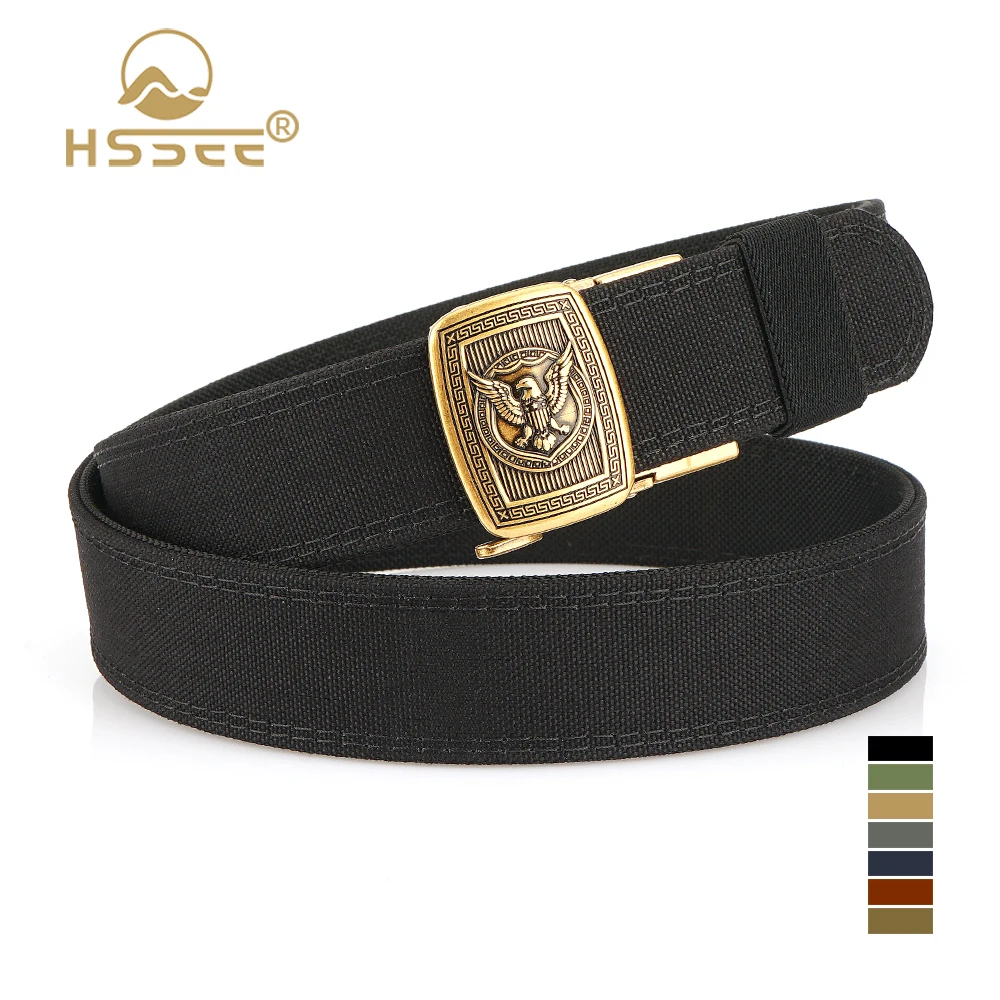 HSSEE 2026 Retro Tactical Outdoor Belt Zinc Alloy Automatic Buckle Rigid Belt for Men Thick Genuine Nylon Casual Belt Hunting
HSSEE 2026 Retro Tactical Outdoor Belt Zinc Alloy Automatic Buckle Rigid Belt for Men Thick Genuine Nylon Casual Belt Hunting