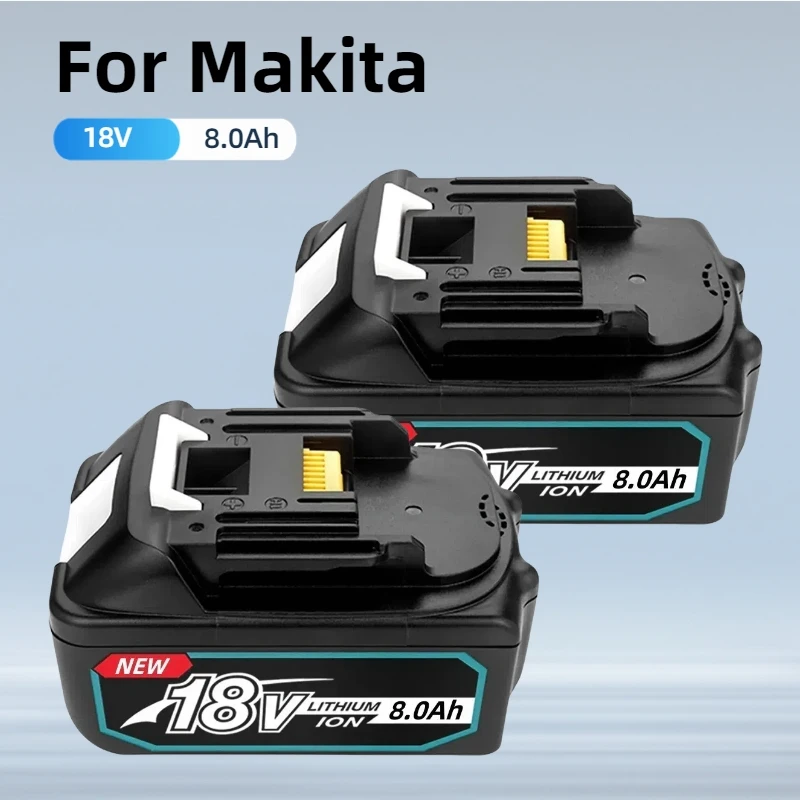 18V 8000mAh battery for Makita BL1860 BL1850B BL1850 BL1840 BL1830 BL1820 BL1815 LXT-400 Replacement 18650 Lithium Battery
18V 8000mAh battery for Makita BL1860 BL1850B BL1850 BL1840 BL1830 BL1820 BL1815 LXT-400 Replacement 18650 Lithium Battery