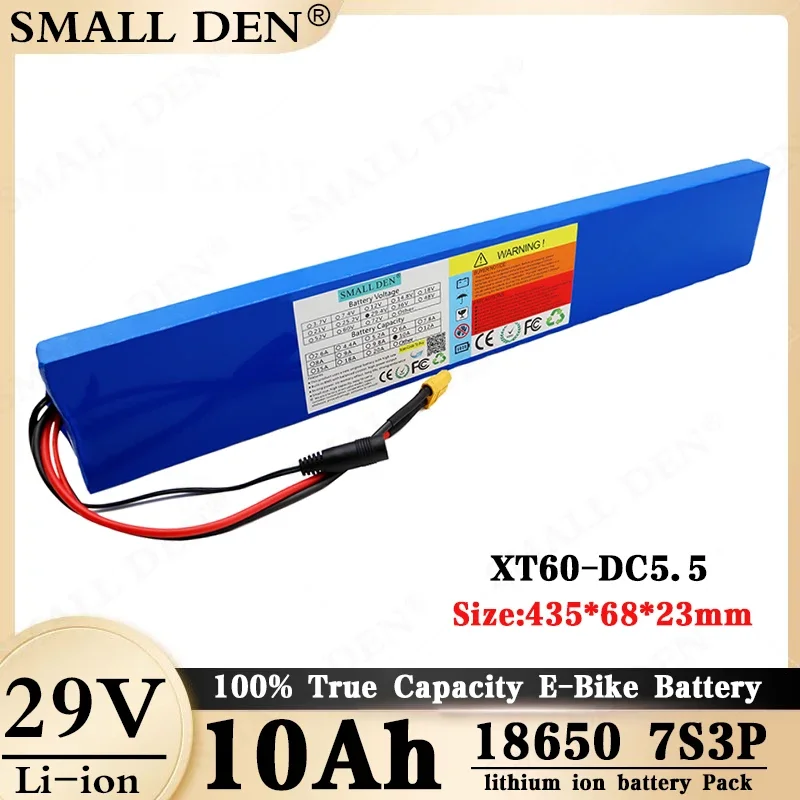 7S3P 24v 10000mAh 400W High Power Rechargeable Li-Ion Battery for 29V 10Ah Electric Bike bicycles,motorcycles, electric scooters
7S3P 24v 10000mAh 400W High Power Rechargeable Li-Ion Battery for 29V 10Ah Electric Bike bicycles,motorcycles, electric scooters