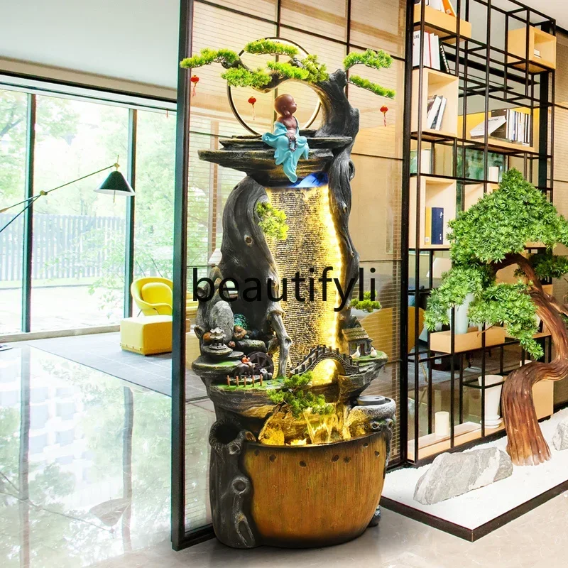 A44 New Chinese-style flowing water fountain attracts wealth, light luxury floor Zen, office rockery ornament
A44 New Chinese-style flowing water fountain attracts wealth, light luxury floor Zen, office rockery ornament