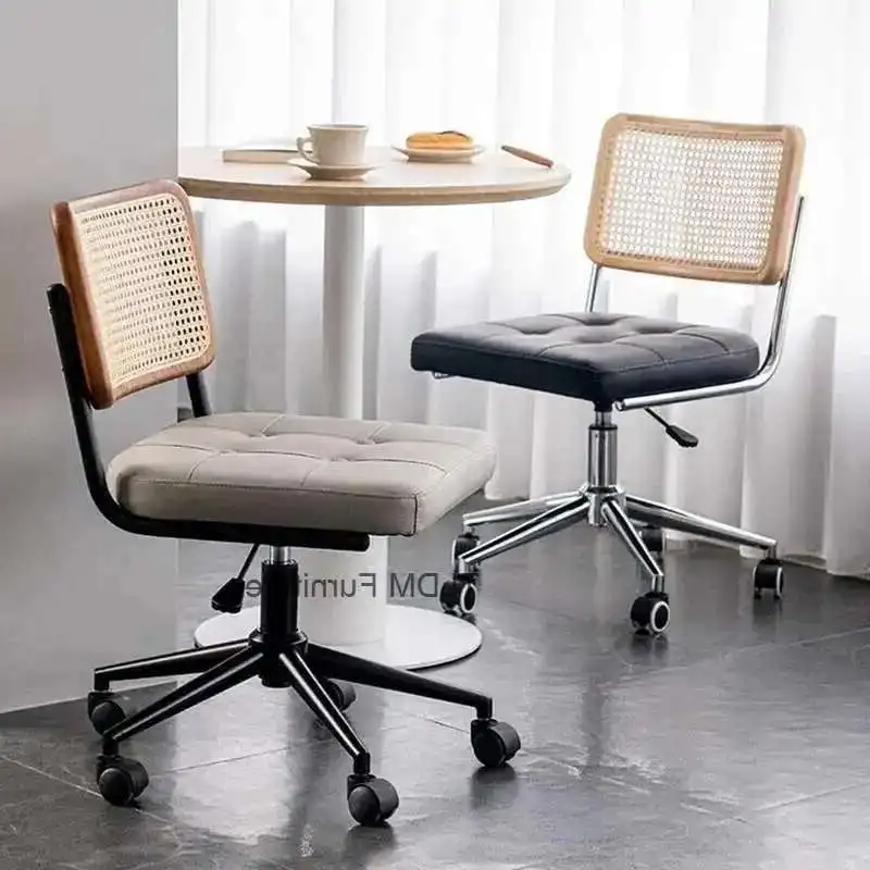 Nordic vintage computer chair Japanese rattan woven swivel chair office lift ergonomic desk with wheels offer meeting Executive
Nordic vintage computer chair Japanese rattan woven swivel chair office lift ergonomic desk with wheels offer meeting Executive
