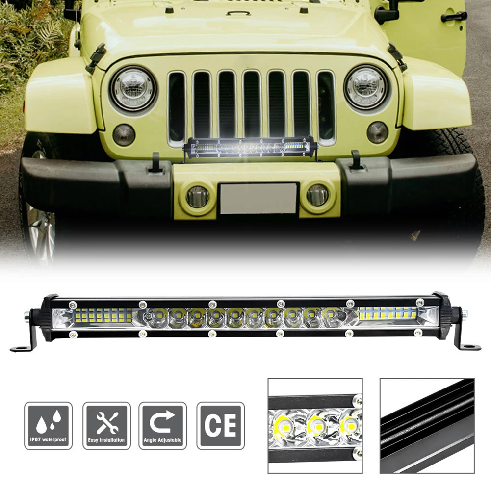 LED Light Bar 120W 6000K Front Bumper Mount Driving Light Working Light Waterproof For Car Off Road Truck UTV ATV Pickup
LED Light Bar 120W 6000K Front Bumper Mount Driving Light Working Light Waterproof For Car Off Road Truck UTV ATV Pickup