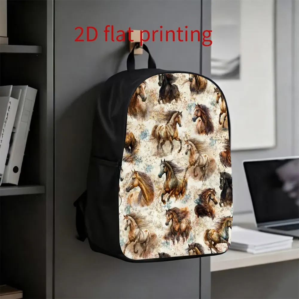 One piece, running horse pattern sports backpack, cute and lightweight travel backpack, adjustable shoulder straps
One piece, running horse pattern sports backpack, cute and lightweight travel backpack, adjustable shoulder straps
