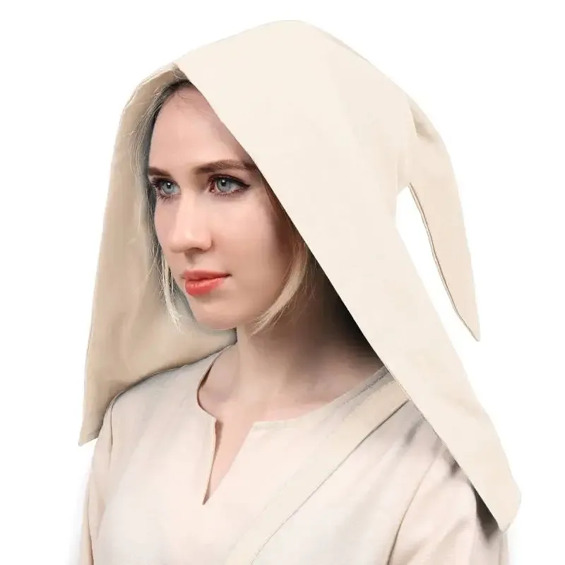 WENAM Medieval Coif Cap Late 14th-15th Century Open Hood Coif Historical Linen Liripipe Hood for LARP Reenactment Sca Costume
WENAM Medieval Coif Cap Late 14th-15th Century Open Hood Coif Historical Linen Liripipe Hood for LARP Reenactment Sca Costume