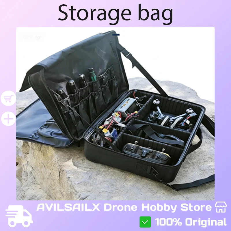 Large Capacity Waterproof Oxford FPV Storage Bag - Portable Carry Case for 5-Inch RC Racing Drone & Airplane Models
Large Capacity Waterproof Oxford FPV Storage Bag - Portable Carry Case for 5-Inch RC Racing Drone & Airplane Models