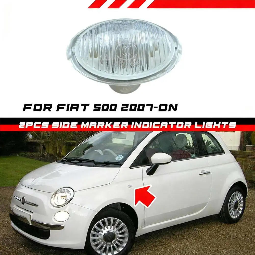 1pcs Side Marker Lights Turn Signal For Fiat & Abarth 500 500C Ford Ka Car Fender Light
1pcs Side Marker Lights Turn Signal For Fiat & Abarth 500 500C Ford Ka Car Fender Light