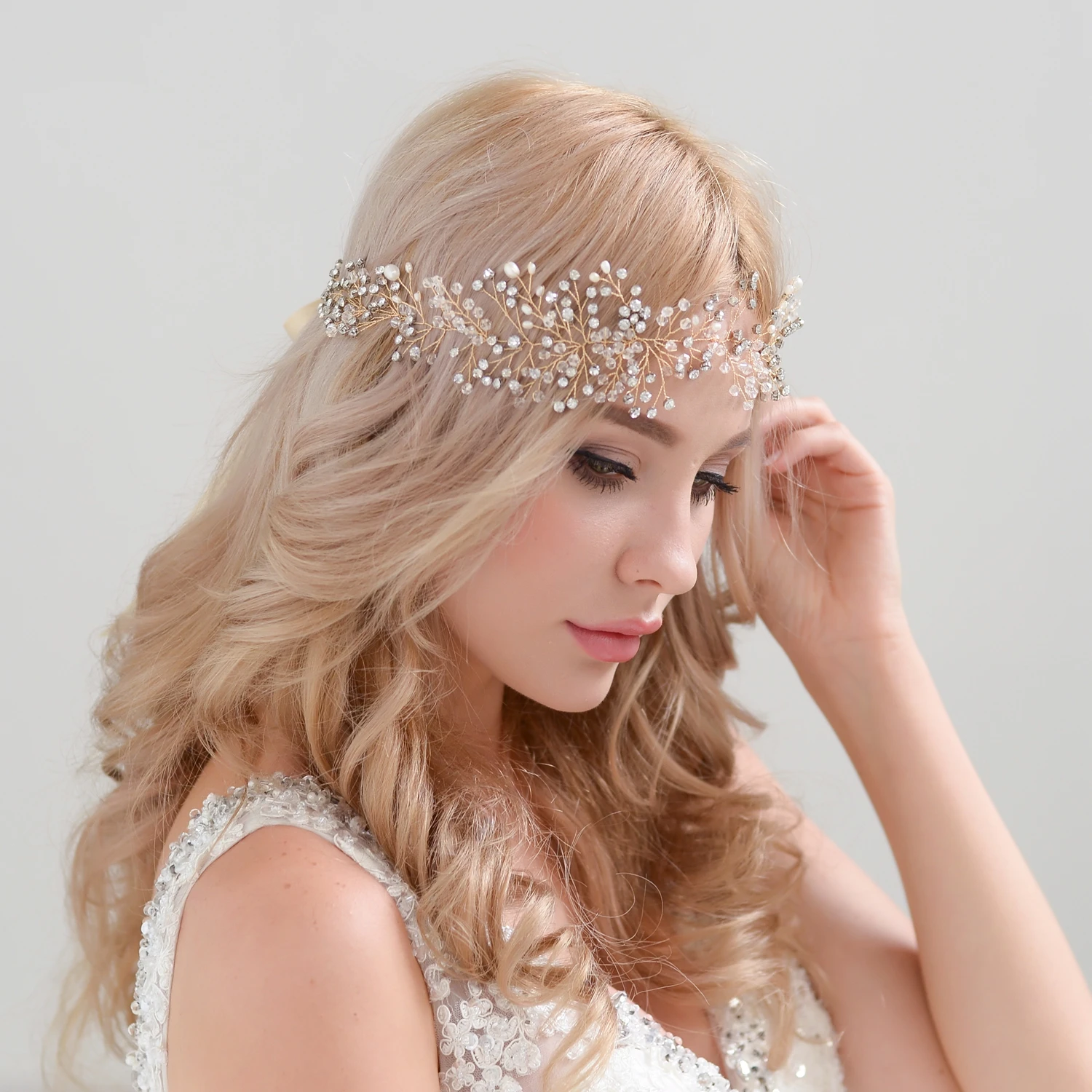 Pearl Hair Band Wedding Bride Hair Accessories Bridal Headdresses With Crystals Wedding Headbands For Girlfriend With Ribbon
Pearl Hair Band Wedding Bride Hair Accessories Bridal Headdresses With Crystals Wedding Headbands For Girlfriend With Ribbon