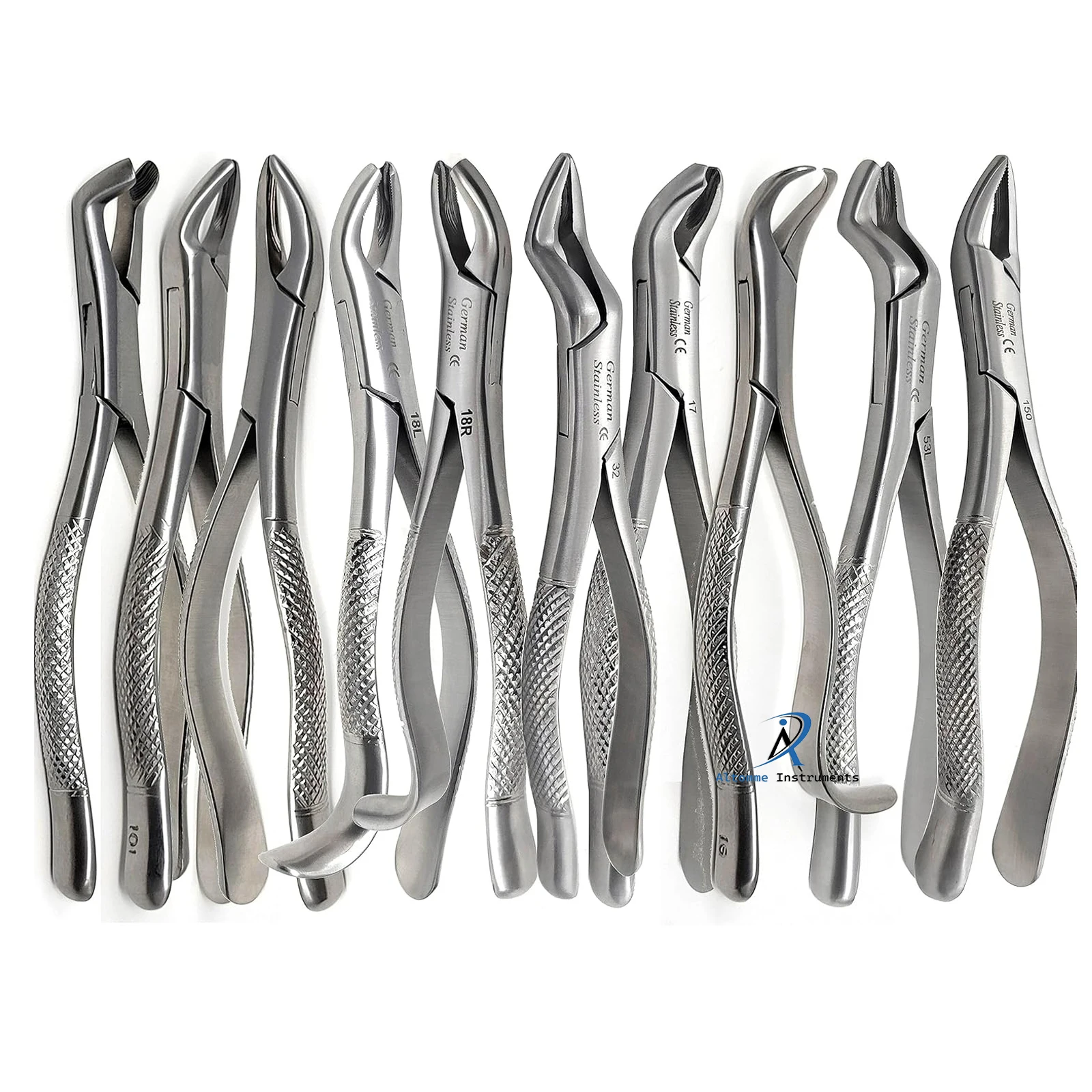 Dental Extraction Forceps Set 10 PCS with Serrated Jaws for Root Fragment Removal Stainless Steel Oral Surgical Instruments Kit
Dental Extraction Forceps Set 10 PCS with Serrated Jaws for Root Fragment Removal Stainless Steel Oral Surgical Instruments Kit