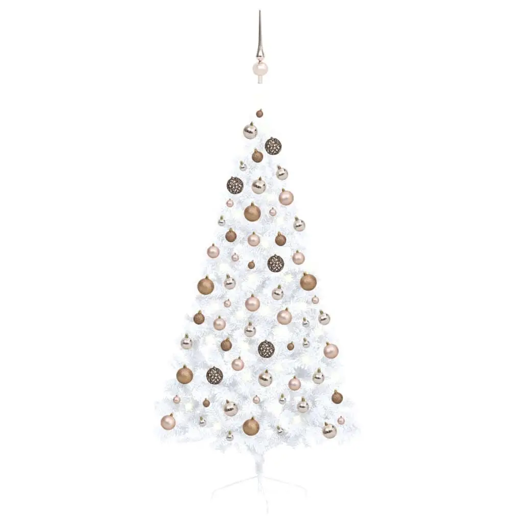 Artificial Pre-lit Christmas Tree with Ball Set White 59.1 Inch Perfect Holiday Decoration for Home and Office Festive Cheer
Artificial Pre-lit Christmas Tree with Ball Set White 59.1 Inch Perfect Holiday Decoration for Home and Office Festive Cheer