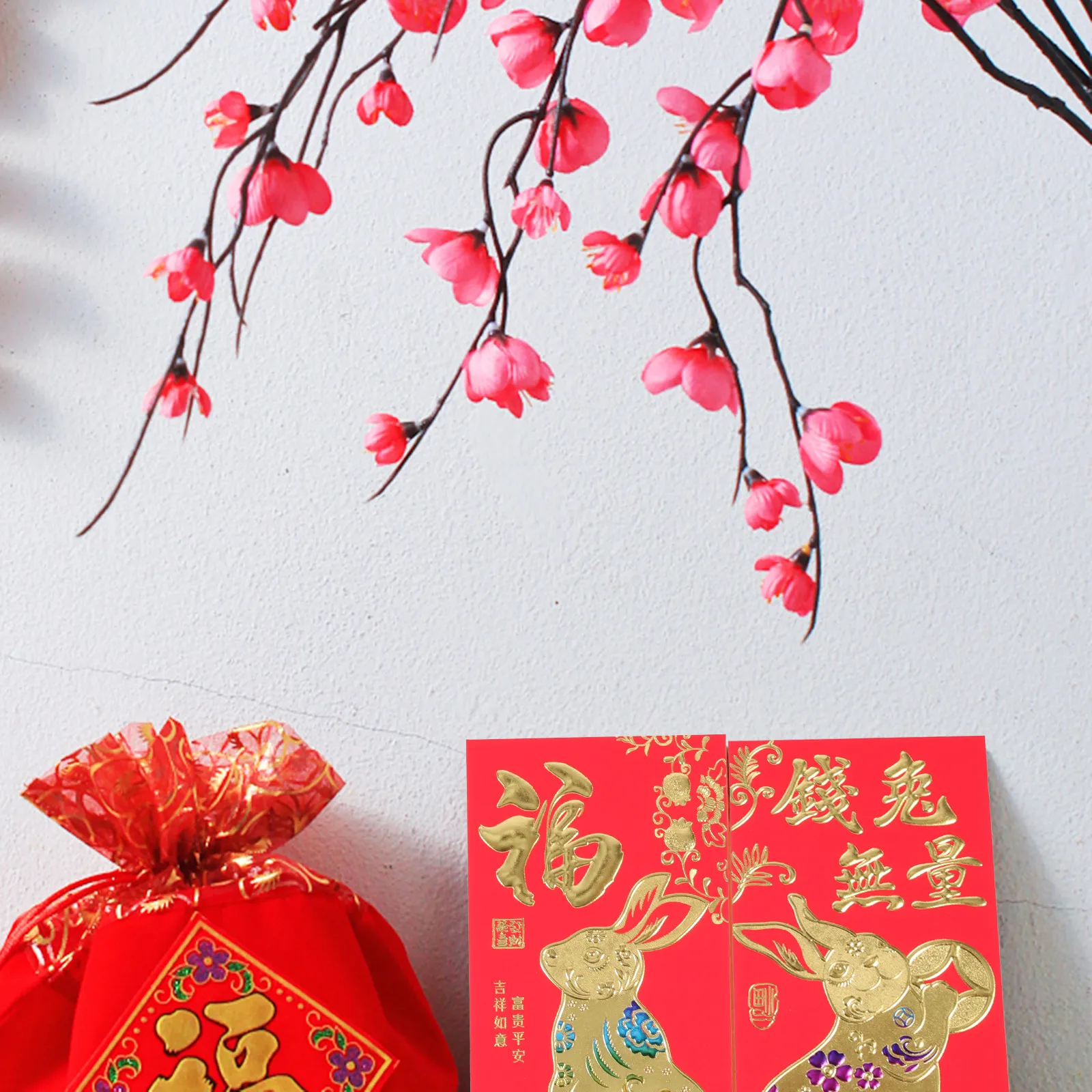 60Pcs Year of The Rabbit Red Packets 2023 Spring Festival Money Bags Premium Paper Rabbit Pattern Blessings Joy Prosperity Gift
60Pcs Year of The Rabbit Red Packets 2023 Spring Festival Money Bags Premium Paper Rabbit Pattern Blessings Joy Prosperity Gift