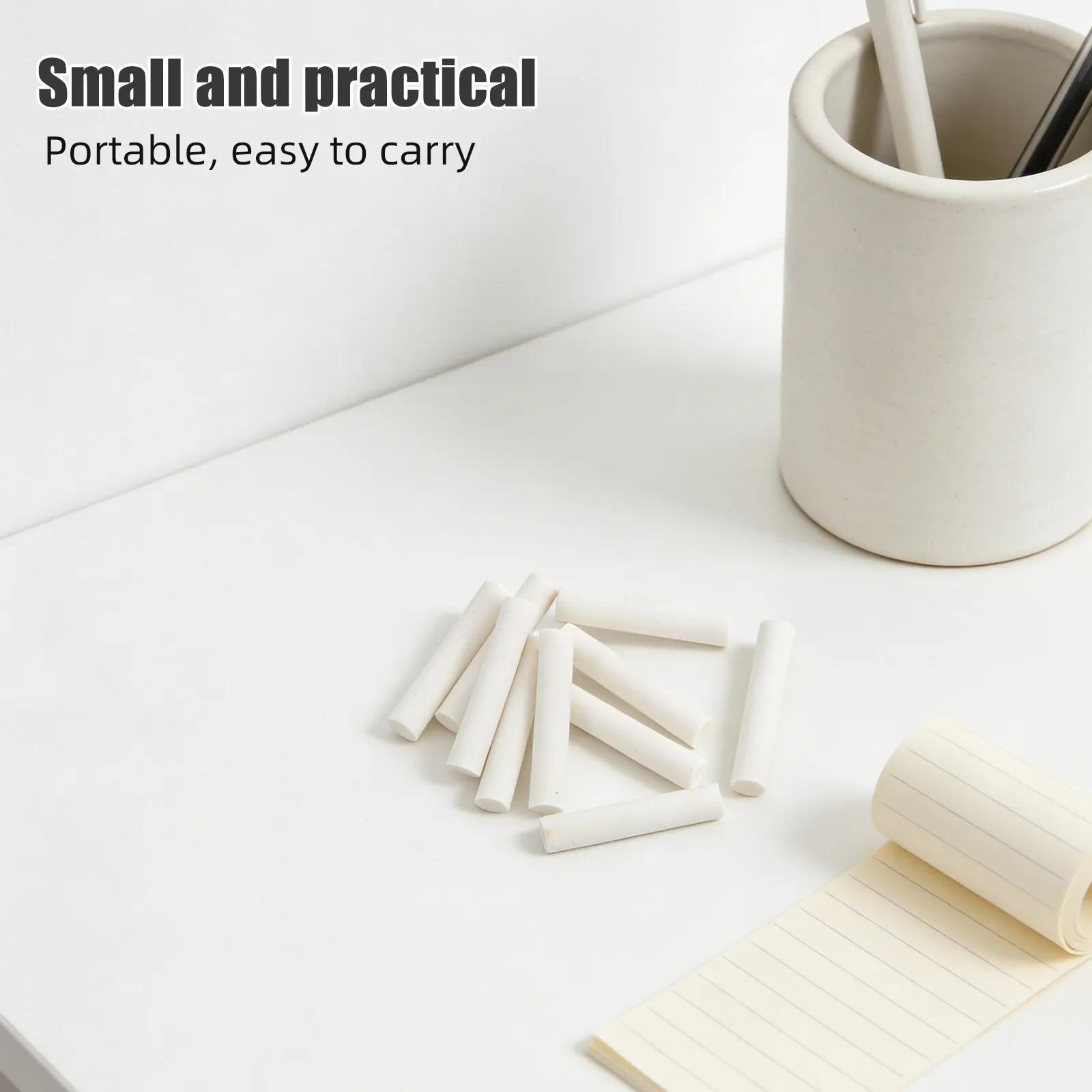 60Pcs White Mechanical Pencil Eraser Refills 5x25mm Universal Cylindrical Replacement Eraser Refills for Sketching Drawing Art
60Pcs White Mechanical Pencil Eraser Refills 5x25mm Universal Cylindrical Replacement Eraser Refills for Sketching Drawing Art