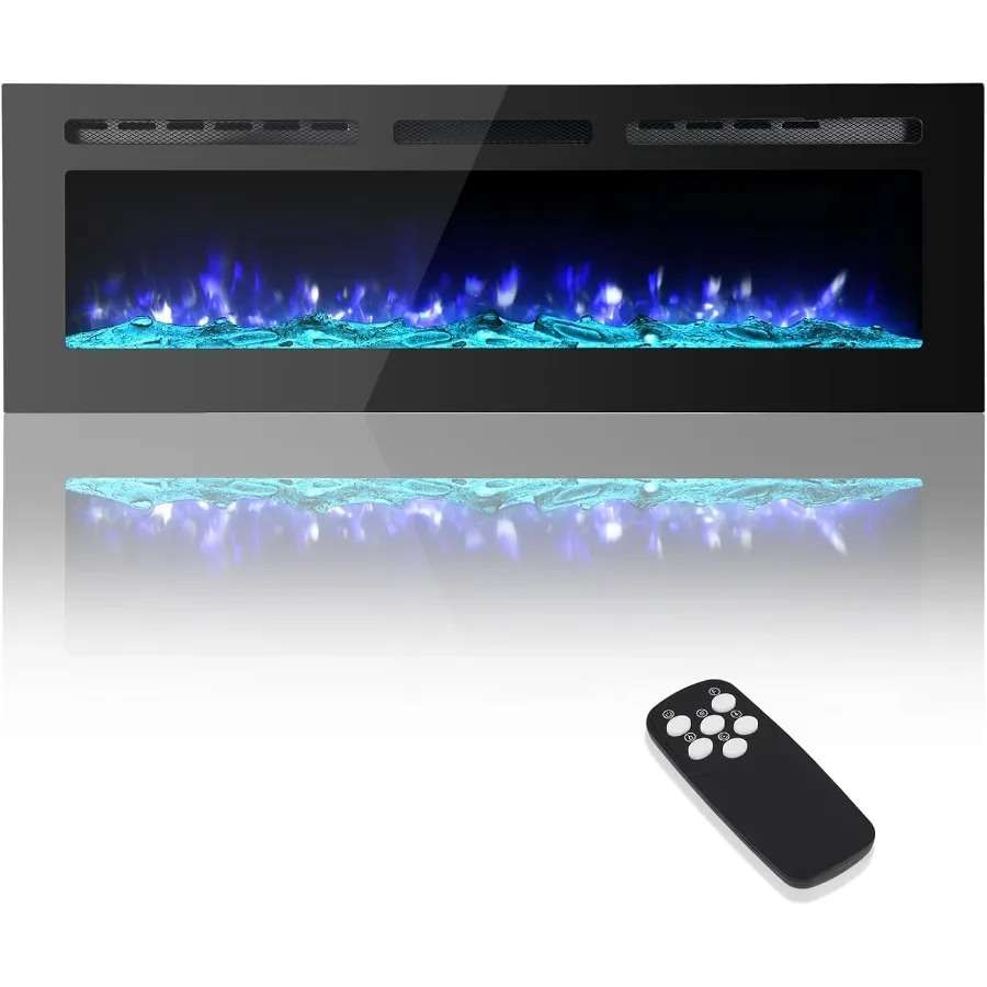 50 Electric Fireplace Heater Inset Electric Fireplace with Remote Control Timer and 12 Adjustable Color Flames 1500/750W Wall M
50 Electric Fireplace Heater Inset Electric Fireplace with Remote Control Timer and 12 Adjustable Color Flames 1500/750W Wall M