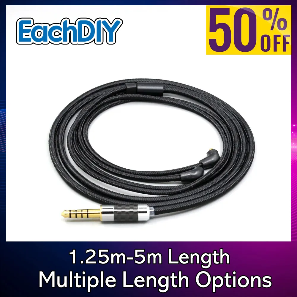 2.5mm 4.4mm Super Soft Headphone Nylon OFC Cable For Etymotic ER4SR ER4XR ER3XR ER3SE ER2XR ER2SE LN007512
2.5mm 4.4mm Super Soft Headphone Nylon OFC Cable For Etymotic ER4SR ER4XR ER3XR ER3SE ER2XR ER2SE LN007512