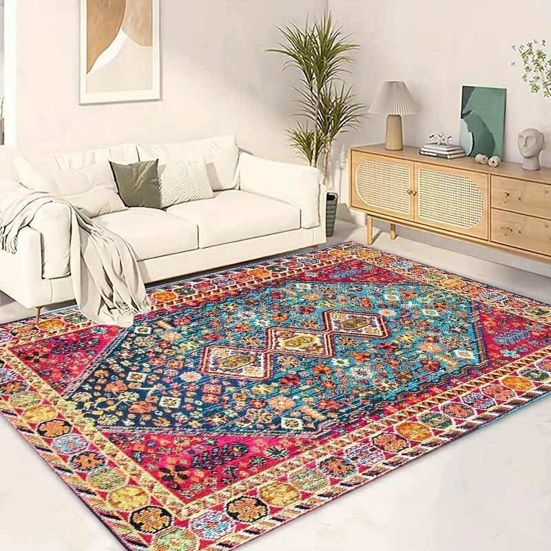 Ultra-Soft Persian Print Area Rug - Non-Slip, Machine Washable for Living Room & Bedroom Decor Thickness
Ultra-Soft Persian Print Area Rug - Non-Slip, Machine Washable for Living Room & Bedroom Decor Thickness