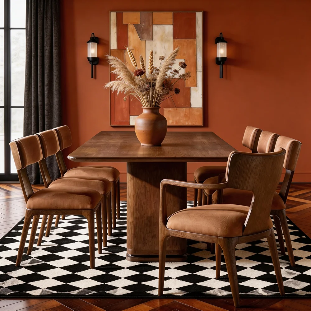 #Modern Luxury Design Wood Dining Chairs And Table Set For Hotel Apartment Use Durable Eco-Friendly Dining Room Furniture
#Modern Luxury Design Wood Dining Chairs And Table Set For Hotel Apartment Use Durable Eco-Friendly Dining Room Furniture