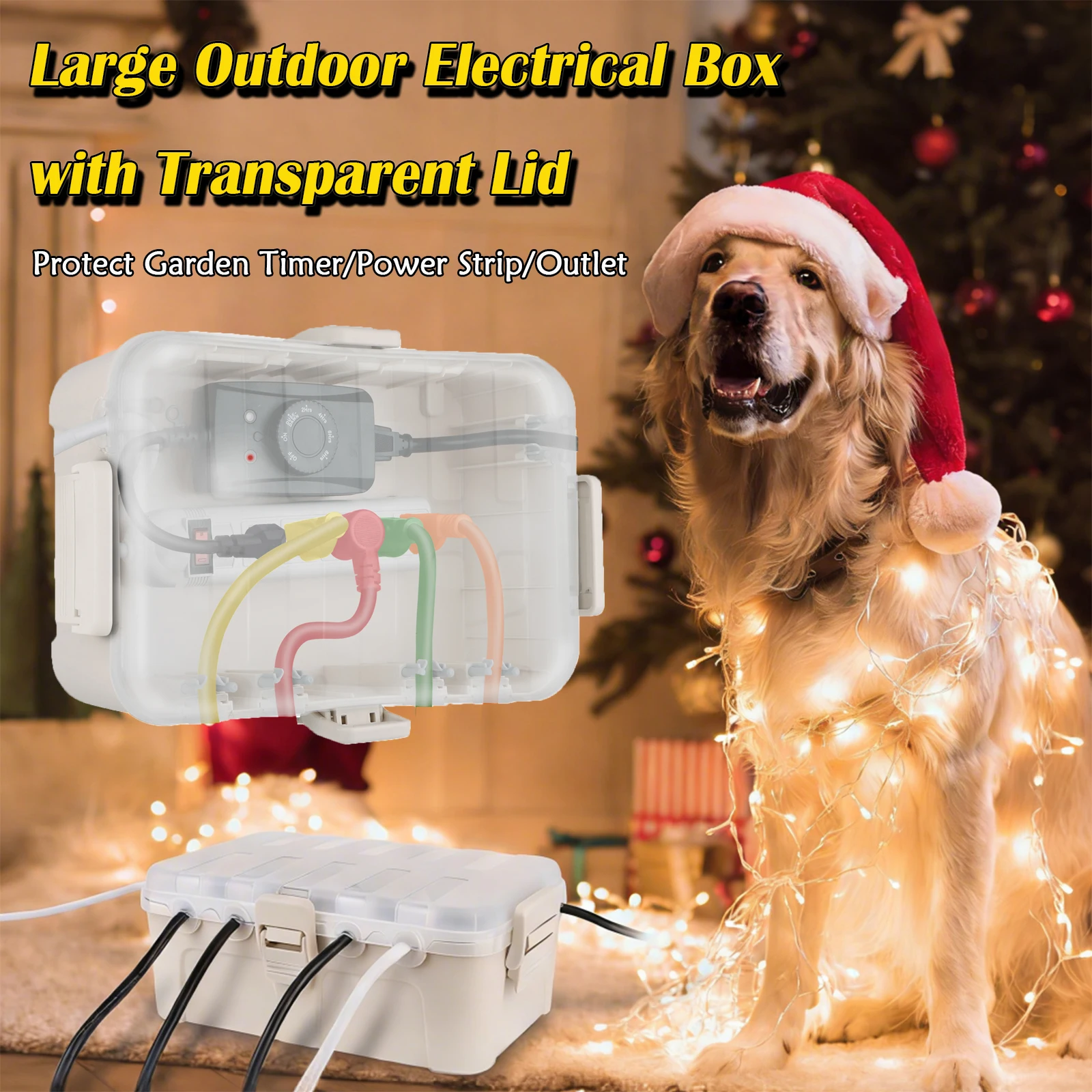 Наружная электрическая коробка с прозрачной крышкой IP54, защищенная от атмосферных воздействий коробка, крышка удлинителя для светового таймера, розетки, вилки
Наружная электрическая коробка с прозрачной крышкой IP54, защищенная от атмосферных воздействий коробка, крышка удлинителя для светового таймера, розетки, вилки