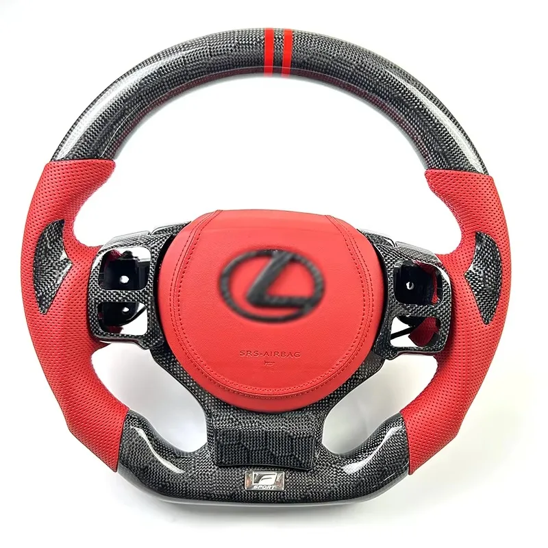 For Lexus es300 is250 is300 rx Sports Carbon Fiber Interior Accessory Genuine Leather Covered Steering Wheel
For Lexus es300 is250 is300 rx Sports Carbon Fiber Interior Accessory Genuine Leather Covered Steering Wheel