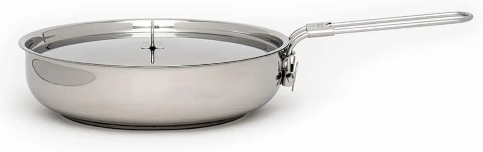 Stainless Steel Folding Skillet and Lid (8-Inch)
Stainless Steel Folding Skillet and Lid (8-Inch)