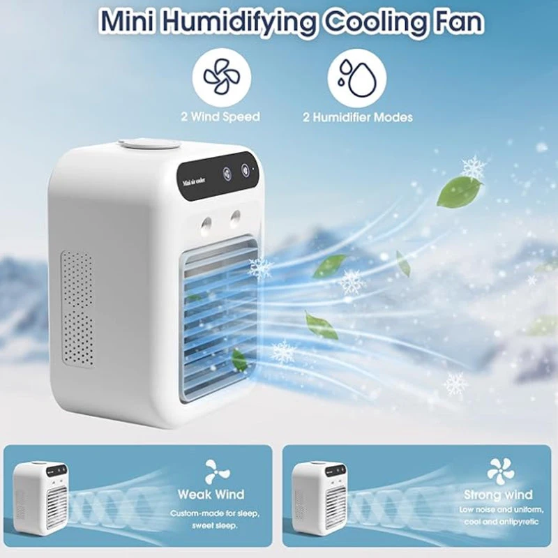 2025 Mini Portable Air Conditioner with Cooling and Humidification Function Household Mini Air Cooler 500ml Humidifier Air
2025 Mini Portable Air Conditioner with Cooling and Humidification Function Household Mini Air Cooler 500ml Humidifier Air